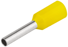 Érvéghüvely szigetelt 1 mm2 sárga 14,6mm