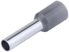 Érvéghüvely szigetelt 4 mm2 szürke 17mm