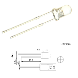uvled-00 UV LED 5mm