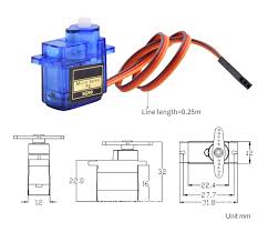 SG90 Szervó motor 180°