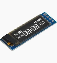 0.91in 128x32 OLED, I2C kék