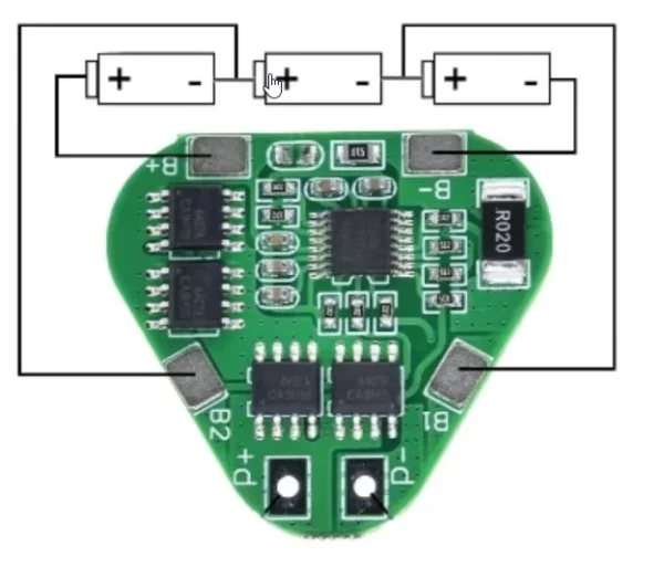 BMS 3s triangle BMS 3S 10A 11.1V-12.6V triangle