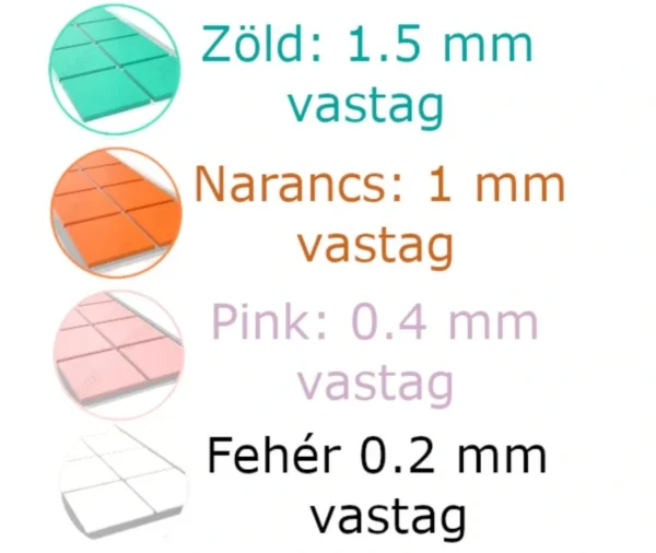 Hővezető szilikon lap hűtőbordához 15x15mm