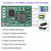 tp5100 2A Lithium Li-ion 18650 3.7V Battery Charger Module DC 5V Converter Power Supply - Picture 1 of 2 TP5100 LI töltő modul (1S / 2S)