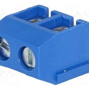 PCB sorkapocs 2pin 5mm pitch 2 x csavaros sorkapocs nyákba ültethető