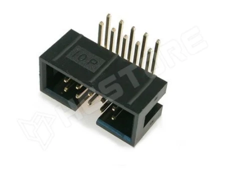 Szalagkábel IDC csatlakozó, apa, aljzat, 90°, 2.54mm, 2x5, Pólus: 10 (DC3-10P-90) Szalagkábel IDC csatlakozó, apa, aljzat, 90°, 2.54mm, 2x5, Pólus: 10 (másolat)