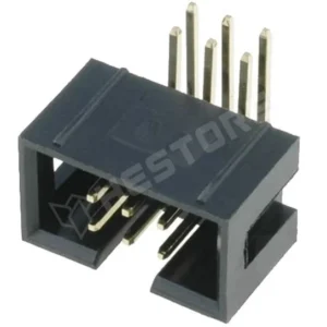 Szalagkábel IDC csatlakozó, apa, aljzat, 90°, 2.54mm, 2x3, Pólus: 6