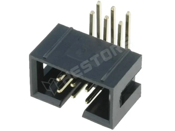 ZL231-06KG Szalagkábel IDC csatlakozó, apa, aljzat, 90°, 2.54mm, 2x3, Pólus: 6